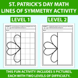 St. Patrick's Day: Math Lines of Symmetry Art Pages - ST P