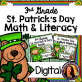 St. Patrick's Day Math & Literacy Activities for 3rd | DIGITAL