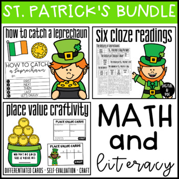 Preview of St. Patrick's Day Math & Literacy Bundle