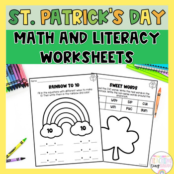 Preview of St. Patrick's Day March Centers Worksheets