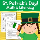 St. Patrick's Day Math & Literacy Worksheets | Kindergarten