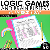 St. Patrick's Day Math Logic Puzzles | Brain Teasers for E