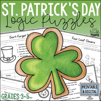 Preview of St. Patrick's Day Math Logic Puzzles  - Enrichment for Early Finishers