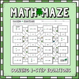 St. Patrick's Day Math Maze - Solving 1 Step Equations