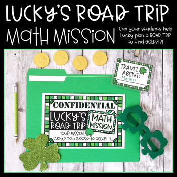 Preview of St. Patrick's Day Math Mission | Printable & Digital Math Activities 