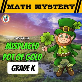 Preview of St Patrick's Day Math Mystery Activity - Kindergarten Math Worksheets