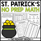 St. Patrick's Day Math Worksheets | March NO PREP Activities