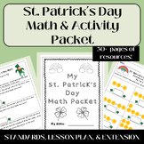 St. Patrick's Day Math Pack: K-2 Math Worksheets and Activ