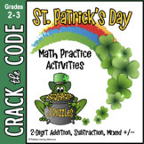 St. Patrick's Day Math Practice – 2-Digit Addition & Subtr
