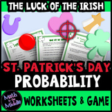 St. Patrick's Day Math - Probability Worksheets & Game for