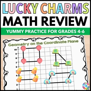 Preview of St Patricks Pattys Day Lucky Charms Math Activities Worksheets Centers Graphing