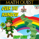 St Patrick's Day Math Quest: Over the Rainbow (EASY LEVEL)