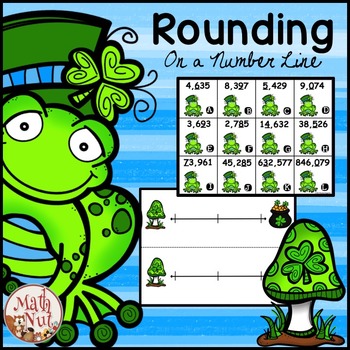 Preview of St. Patrick's Day Math "Rounding Activity"