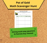 St Patrick's Day Math Scavenger Hunt