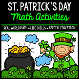 St. Patrick's Day Math - Special Education - Print & Go - 