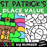 St. Patrick's Day Math Spring Coloring Pages Place Value Color By Number Code