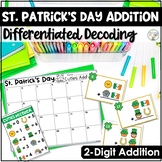 St.  Patrick's Day Math |  Two Digit Addition Task Cards D
