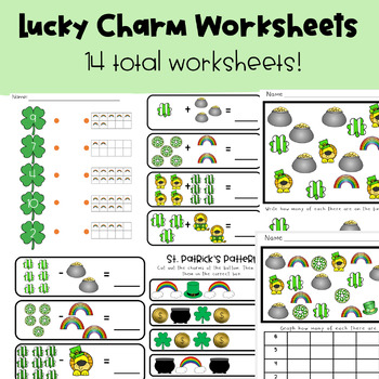 Preview of St. Patrick's Day Math Worksheets