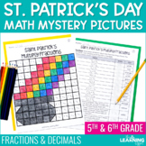 St. Patrick's Day Math Activities Mystery Picture Workshee
