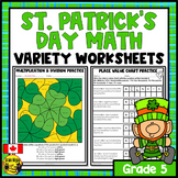 St. Patrick's Day Math Worksheets | Numbers to 1 000 000