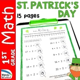 St. Patrick's Day First Grade Math Worksheets