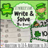 St. Patrick's Day Write The Room Math Addition