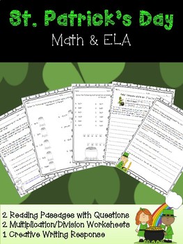 Preview of St. Patrick's Day Math and ELA