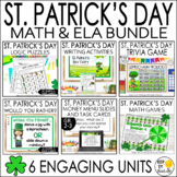 St. Patrick's Day Math and ELA Activities - Writing  and  