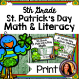 St. Patrick's Day Math and Literacy Activities for 5th - PRINT