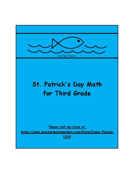 Preview of St. Patrick's Day Math for Third Grade