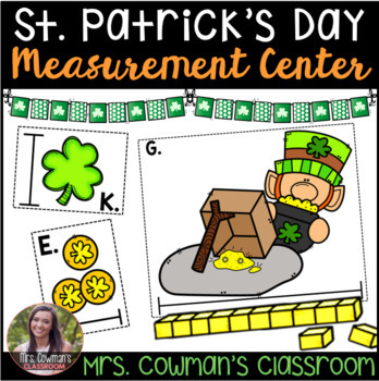 Preview of St. Patrick's Day Measurement Math Center