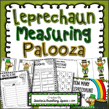 Preview of St. Patrick's Day Measuring Math Center  |  Leprechaun Measuring Palooza