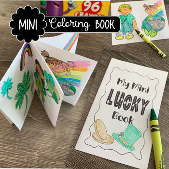 St. Patrick's Day Mini Coloring Book  St. Patty's Day Activity by Digi  Nerds