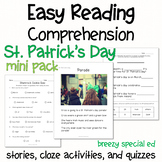 St. Patrick's Day Mini Pack - Easy Reading Comprehension f