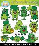 St. Patrick's Day Monsters Clipart {Zip-A-Dee-Doo-Dah Designs}