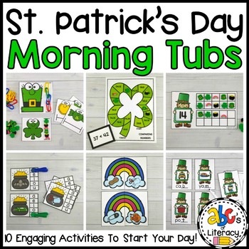 Preview of St. Patrick's Day Morning Tubs for Kindergarten