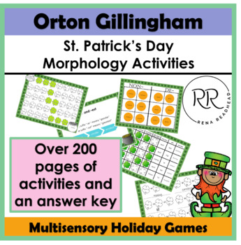 Preview of St. Patrick's Day Morphology: Orton Gillingham Inspired Activities (SOR)