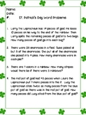 St. Patrick's Day Multiple step word problems