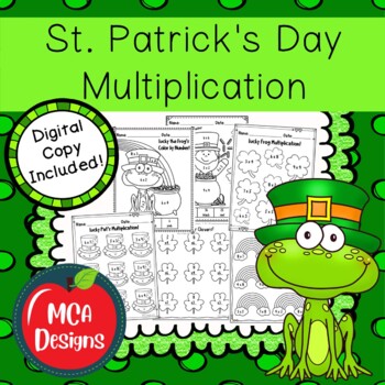 Preview of St. Patrick's Day Multiplication