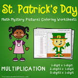 Mixed Practice Multiplication St Patricks Day Coloring Mat