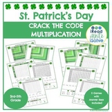 St. Patrick's Day Multiplication - Crack the Code