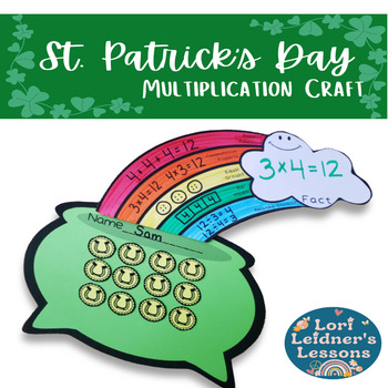 Preview of St. Patrick's Day Multiplication Craft - Activity - Math - Model Strategies