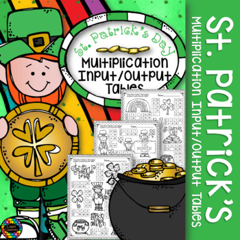 Preview of St. Patrick's Day Multiplication Input/Output Tables