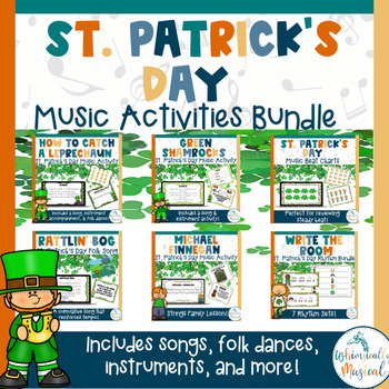 Preview of St. Patrick's Day Music Activities Bundle