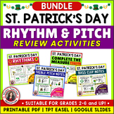 St. Patrick's Day Music Activities, Rhythm, Treble & Bass 