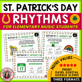 St. Patrick's Day Music Activities - Rhythm Worksheets - E