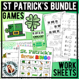 St. Patrick's Day Music Activities & Worksheets BIG Bundle