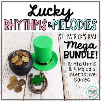 Preview of St Patrick's Day Music MEGA BUNDLE: 14 Rhythmic and Melodic Games