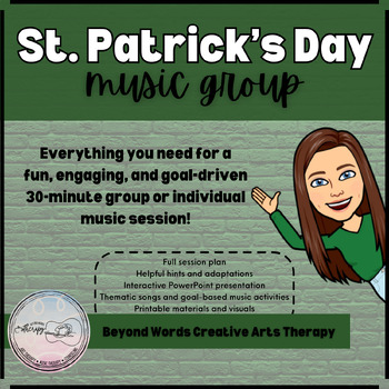 Preview of St. Patrick's Day | Music Therapy, Music Education, Special Education, Yoga, SEL
