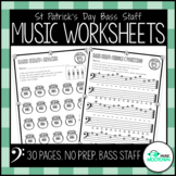 St. Patrick's Day Music Worksheets - Bass Staff